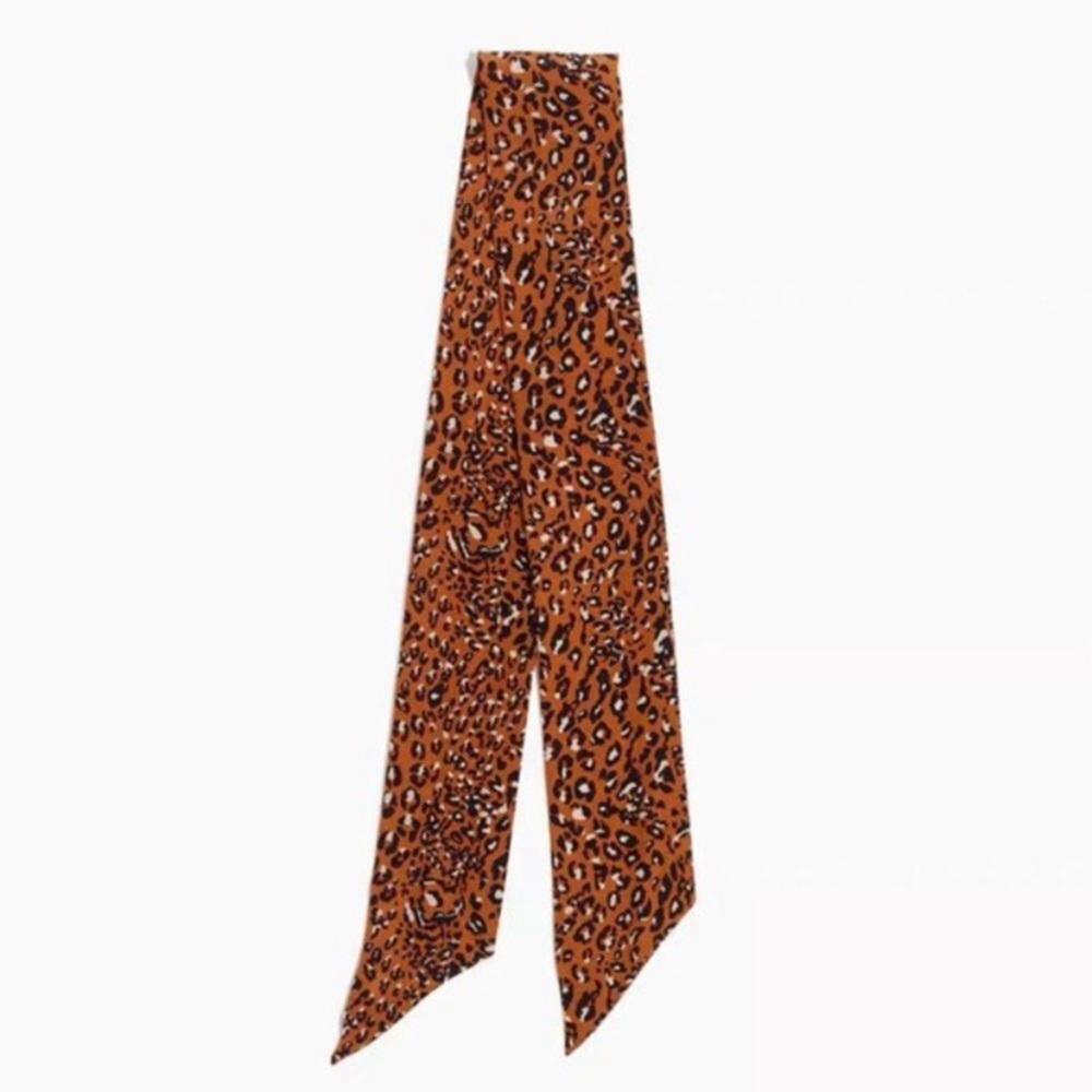 Madewell silk skinny bandana brown